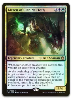 Meren of Clan Nel Toth #186 (Foil) (LP) Commander Anthology CMA Magic MTG - Image 1