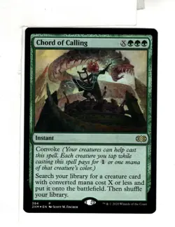 MTG SkeenAB Chord of Calling LAUNCH PROMO FOIL from Double Masters. NM. - Image 1