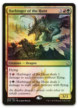 Harbinger of the Hunt #223 (Foil) (LP) Dragons of Tarkir DTK Magic MTG - Image 1