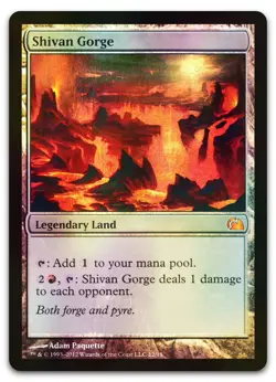 Shivan Gorge #12 (Foil) (LP) From the Vault: Realms V12 Magic MTG - Image 1