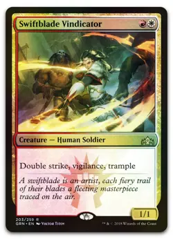 Swiftblade Vindicator #203 (Foil) (NM) Guilds of Ravnica GRN Magic MTG - Image 1