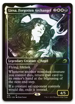 Liesa, Forgotten Archangel (Showcase) #319 (Foil) LP Midnight Hunt MID Magic MTG - Image 1
