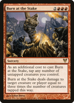 Burn at the Stake #130 (Foil) (MP) Avacyn Restored AVR Magic MTG - Image 1