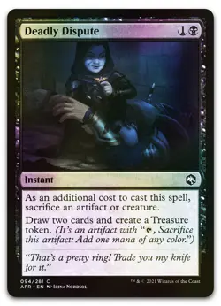 Deadly Dispute #94 (Foil) (NM) Forgotten Realms AFR Magic MTG - Image 1