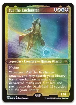 Zur the Enchanter (Foil Etched) #544 (NM) Commander Legends CMR Magic MTG - Image 1