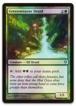 Greenweaver Druid #164 (Foil) (LP) Zendikar ZEN Magic MTG - Image 1
