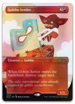 Goblin Settler #1076 (Foil) (NM) Secret Lair Drop SLD Magic MTG - Image 1