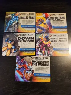 Overpower TCG Fatal Attractions Infinity Gauntlet Mission and Event Card Lot - Image 2