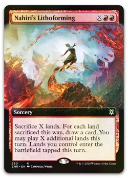 Nahiri's Lithoforming (Extended Art) #350 (Foil) LP Zendikar Rising Magic MTG - Image 1
