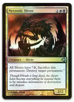 Necrotic Sliver #20 (Foil) (LP) Premium Deck Slivers PDS Magic MTG - Image 1