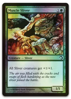 Muscle Sliver #9 (Foil) (LP) Premium Deck Slivers PDS Magic MTG - Image 1
