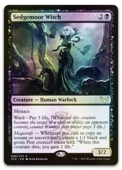 Sedgemoor Witch #86 (Foil) (NM) Strixhaven STX Magic MTG - Image 1