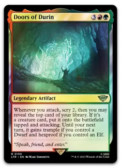 Doors of Durin #199 (Foil) (LP) Lord of the Rings LTR Magic MTG - Image 1
