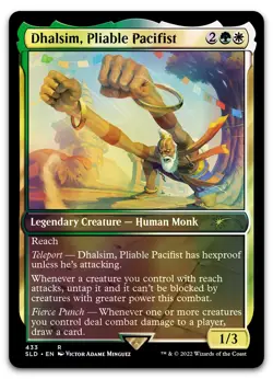Dhalsim, Pliable Pacifist #433 (Foil) (NM) Secret Lair Drop SLD Magic MTG - Image 1