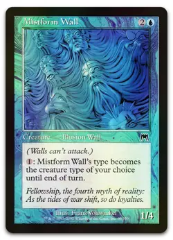 Mistform Wall #99 (Foil) (NM) Onslaught ONS Magic MTG - Image 1