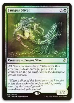 Fungus Sliver #203 (Foil) (NM) Time Spiral Remastered TSR Magic MTG - Image 1