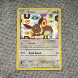 Pokemon Eevee BW94 Promo Holo Card - Basic, Beast, 60 HP, Quick Attack, 2013 - Image 1