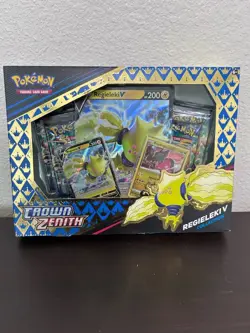 1-Pokemon TCG Crown Zenith Regieleki V Collection New Factory Sealed Box FreeShi - Image 1