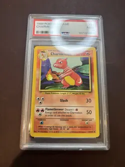 1999 Pokemon Base Set Unlimited Charmeleon 24/102 PSA 9 Mint - Image 2