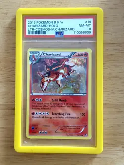 2013 Pokemon B&W #19 Charizard Holo🔥Legendary Treasures Cosmos PSA 8 - Image 1