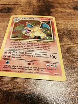 Pokemon TCG Charizard Base Set Holo Unlimited Rare Card 4/102 - Image 4