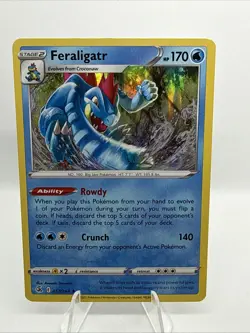 Feraligatr Holo Rare - 057/264 - Fusion Strike Pokemon 2021 - Image 1