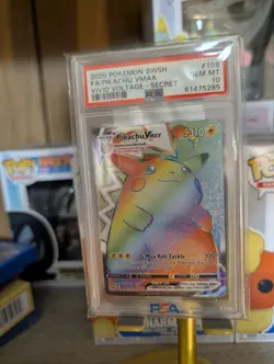 Pokemon Pikachu VMAX Secret Rare Full Art Holo Vivid Voltage PSA 10 #188/185 - Image 1
