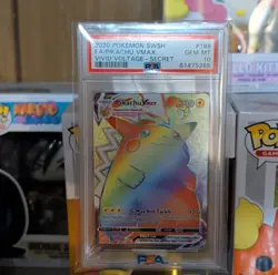 Pokemon Pikachu VMAX Secret Rare Full Art Holo Vivid Voltage PSA 10 #188/185 - Image 4