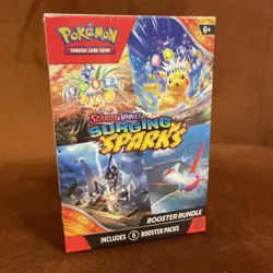 Pokemon TCG Scarlet Violet Surging Sparks Booster Bundle 6 Booster Packs Sealed - Image 1