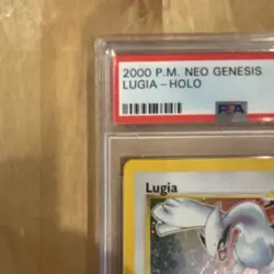 Pokemon 2000 Neo Genesis Lugia Holo Rare 9/111 PSA 2 English - Image 2
