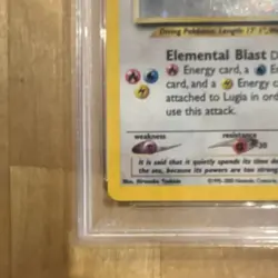 Pokemon 2000 Neo Genesis Lugia Holo Rare 9/111 PSA 2 English - Image 3