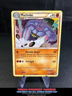 Machoke 40/102, HGSS Triumphant, Pokemon, LP - Image 1