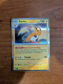 Pokemon TCG Raichu 026/165 Sv: Scarlet & Violet 151 Holo - Image 1