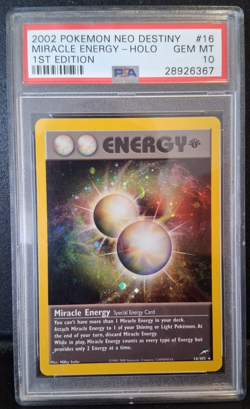 Pokemon Miracle Energy Neo Destiny 1st Edition Holo Rare #16 PSA 10 Gem Mint - Image 1