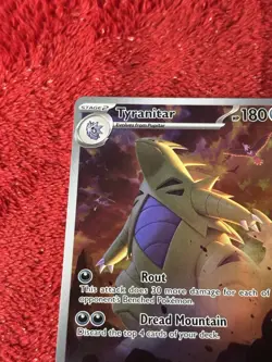 Tyranitar 222/193 Sv02: Paldea Evolved Holo Pokemon Card Near Mint - Image 3