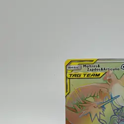 Pokemon Moltres Zapdos Articuno GX Rainbow 69/68 Hidden Fates NM - Image 2