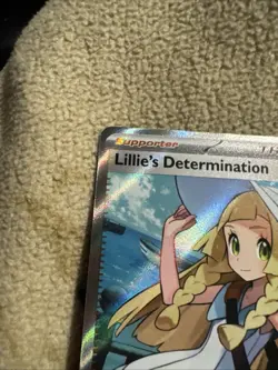 Lillie’s Determination 169/132 Full Art Trainer Ultra Rare MEG Pokemon TCG NM - Image 5