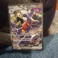 2025 Pokemon Destined Rivals Cynthia's Garchamp Special Illustration Rare #232 - Image 1