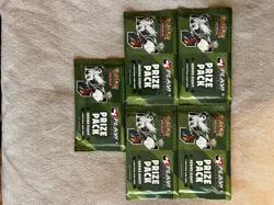 Play! Pokemon Prize Pack Series 8 Booster Packs, Lot Of 5 - Factory Sealed New - Image 1