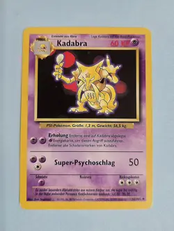 1999 Kadabra 32/102 - Base Set - LP Pokemon TCG - German - WotC - Image 1