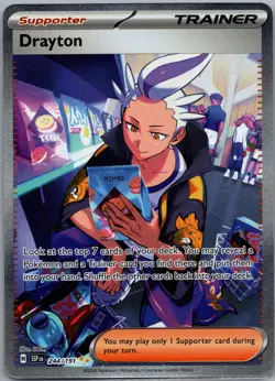 Drayton 244/191 SV08: Surging Sparks Pokemon TCG Special Illustration Rare NM - Image 1