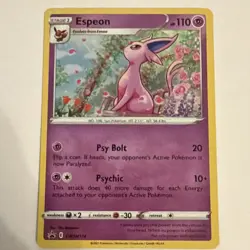 Pokemon Espeon SWSH174 Sword & Shield Promo Holo Stage 1 110HP 20ATK 10+ATK - Image 1
