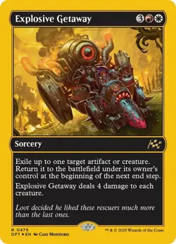 x1 Explosive Getaway - First-Place Foil R MTG Aetherdrift M/NM, English - Image 1