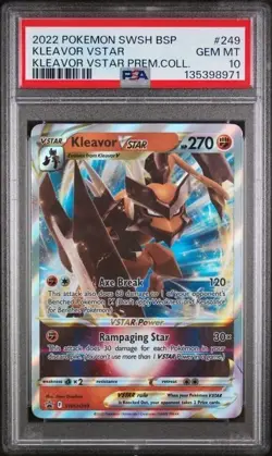 KLEAVOR VSTAR PSA 10 2022 POKEMON SWSH PROMO KLEAVOR VSTAR PREMIUM COLLECTION - Image 3