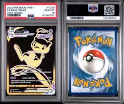 2022 POKEMON SWORD & SHIELD LOST ORIGIN #TG30 FULL ART/MEW VMAX PSA 10 - Image 2