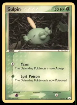 Pokemon TCG Gulpin 62/101 Regular Yuka Morii - Image 1