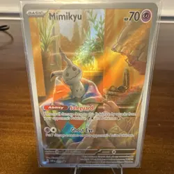 Pokemon Mimikyu Promo Full Art Holo 075 Scarlet & Violet Basic HP 70 TCG Card - Image 1