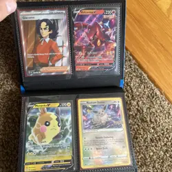 Pokemon Card Binder Collection Mixed Lot EX V Full Art Holo Vintage 36 Cards - Image 2