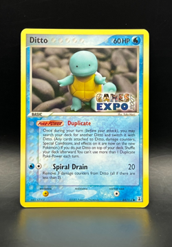 Ditto GAMES EXPO Card- Ex Delta Species 64/113-Super Rare Pokemon Promo -NM - Image 1