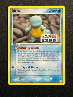 Ditto GAMES EXPO Card- Ex Delta Species 64/113-Super Rare Pokemon Promo -NM - Image 2